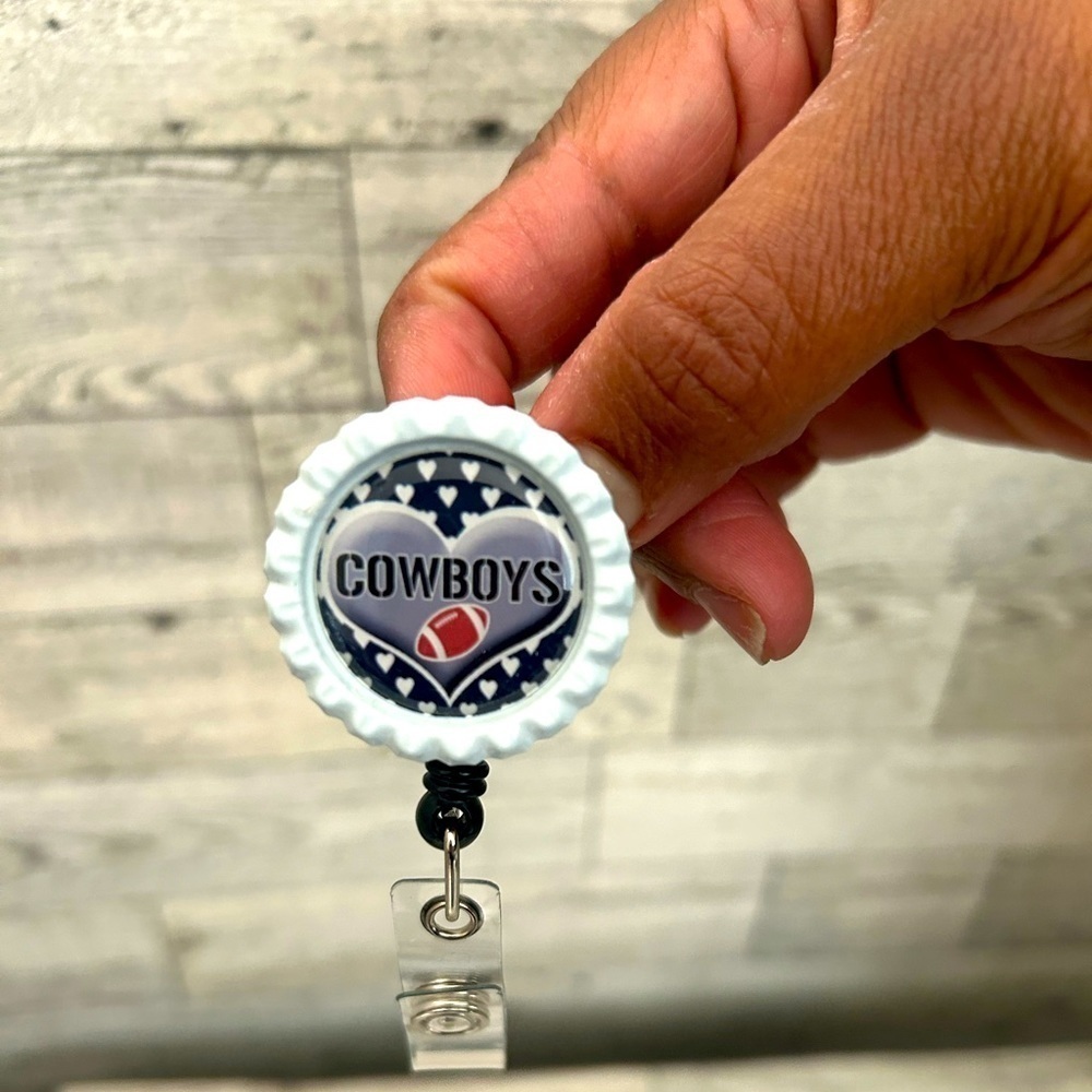 Dallas Cowboys Handmade Bottle Cap Badge reel